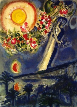  zeitgenosse - Liebhaber im Himmel des Nizzaer Zeitgenossen Marc Chagall